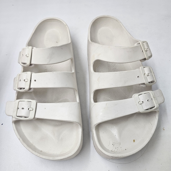 Birkenstock Papillio Florida Flex Platform EVA Sandals Eggshell 38 W7 7.5 - Picture 2 of 9
